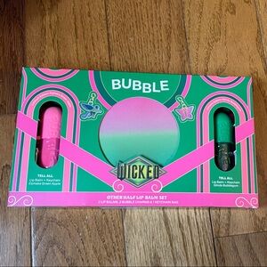 NEW! Bubble Lip Balm Set - limited edition WICKED set Pink and Green